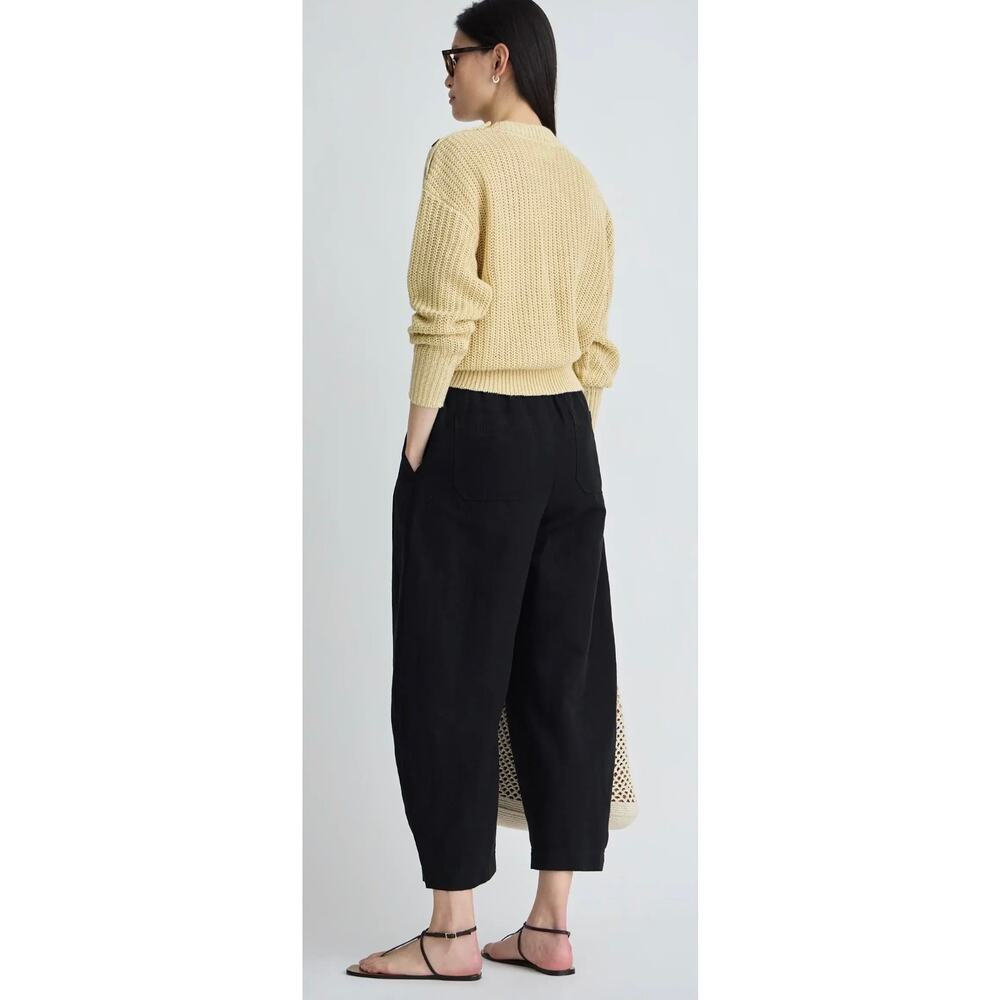 Apiece Apart Everyday Pull-On Pants Black Relax Women's M Casual Wardrobe - Picture 13 of 13